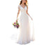 Elegant Backless Deep V-Neck Wedding Dress
