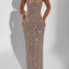 Vestido de lentejuelas elegante con tirantes dobles