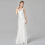 Elegant Sleeveless V-Neck Mermaid Dress with Embroidery