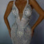 Elegant Sequined Sheath Evening Dress