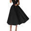 Vestido con Tirantes en V: Elegante Vestido de Verano en Corte A para Mujeres