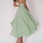 Vestido con Tirantes en V: Elegante Vestido de Verano en Corte A para Mujeres
