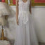 Sleeveless Floral Lace Wedding Dress - Elegant Bridal Gown
