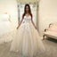 Sleeveless Floral Lace Wedding Dress - Elegant Bridal Gown