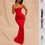 Elegant Slim Tube Top Long Dress for Special Occasions