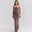 Elegant Slim Tube Top Long Dress for Special Occasions