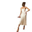 Jupe longue à balancement style sling - Motif uni doux