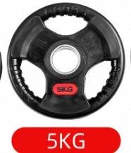 Three-Hole Rubber Bag for Weightlifting Barbells