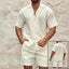 Stylish Men's Summer Tracksuit - Relaxed Fit Two-Piece Set