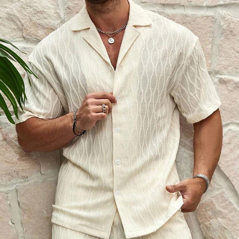 Stylish Men's Summer Tracksuit - Relaxed Fit Two-Piece Set