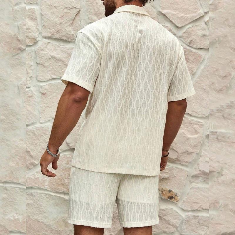 Stylish Men's Summer Tracksuit - Relaxed Fit Two-Piece Set