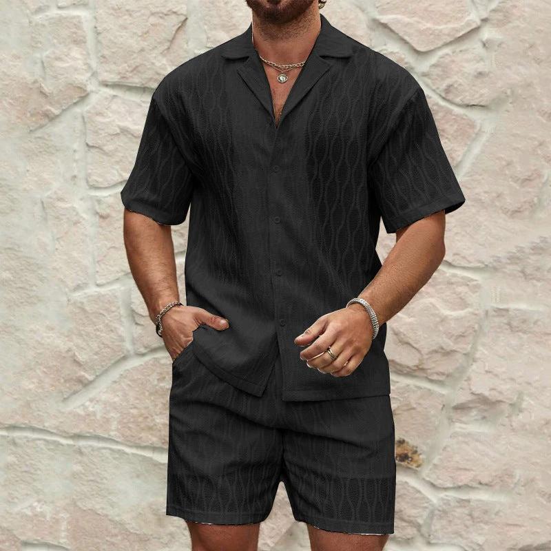 Stylish Men's Summer Tracksuit - Relaxed Fit Two-Piece Set
