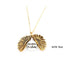 Sunflower Double Lettering Necklace
