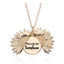 Sunflower Double Lettering Necklace