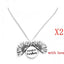 Sunflower Double Lettering Necklace