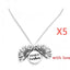 Sunflower Double Lettering Necklace