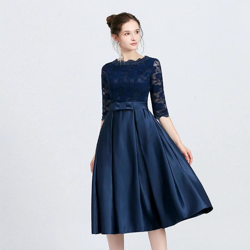 Versatile Casual Mid Length Evening Dress for Women