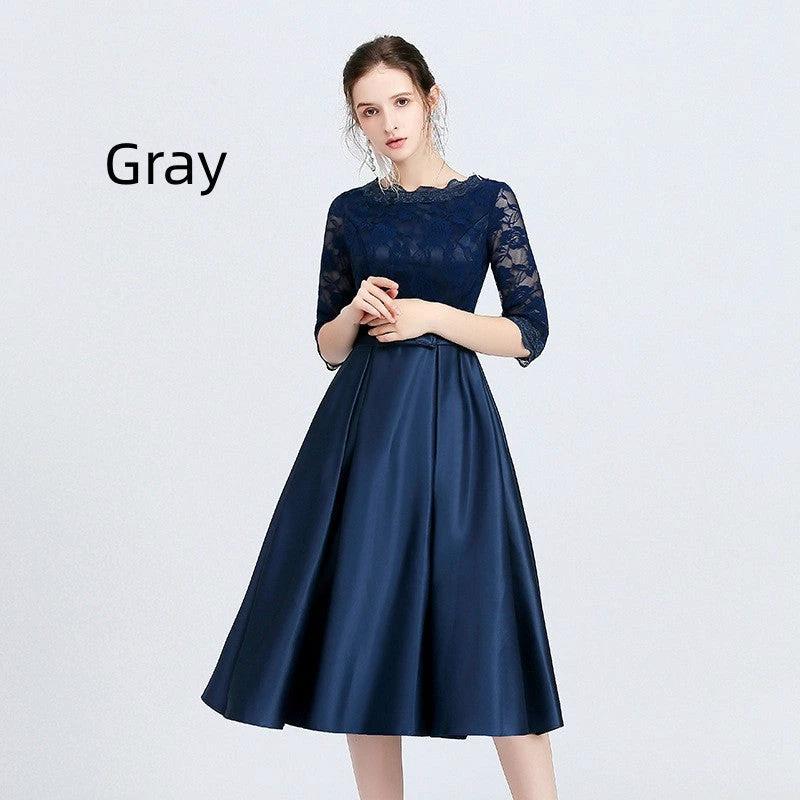 Versatile Casual Mid Length Evening Dress for Women