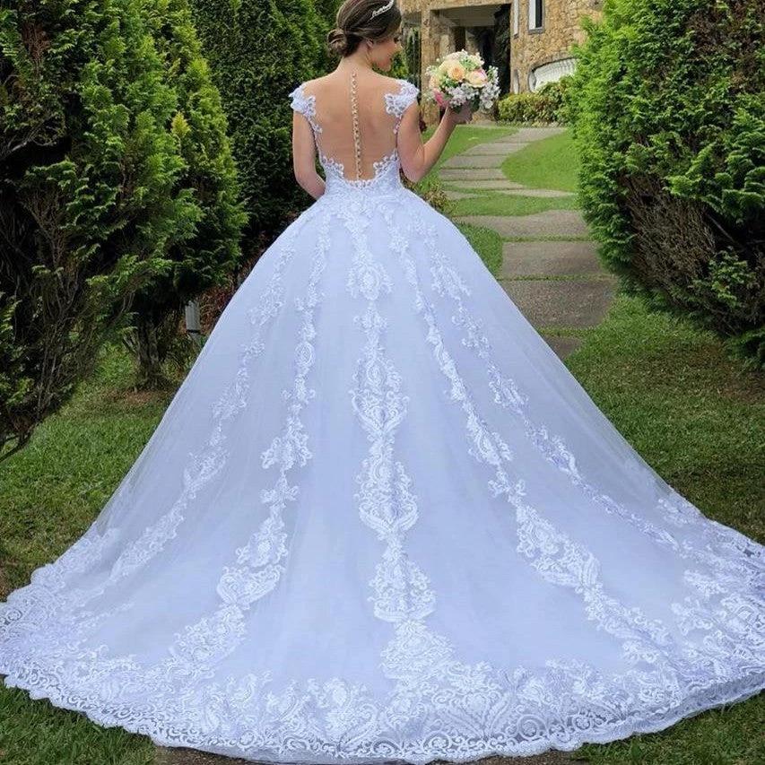 Vestido de Novia de Encaje Vintage - Elegante Gown Nupcial