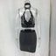 Conjunto de vestido de dos piezas con diamantes para mujeres