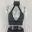 Conjunto de vestido de dos piezas con diamantes para mujeres