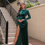 Vestido de Noche de Cuello Alto de Terciopelo Coreano para Mujeres