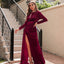 Vestido de Noche de Cuello Alto de Terciopelo Coreano para Mujeres