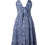 Robe d'été sans manches et dos nu pour femmes élégante