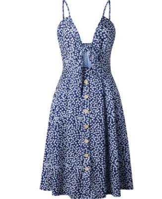 Robe d'été sans manches et dos nu pour femmes élégante