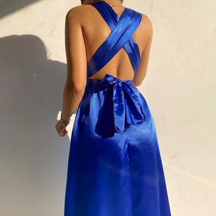 Robe Bodycon Élégante à Manches Longues pour Femmes