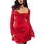 Y2K Lace Long Sleeve Dress with Corset Back