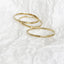 Bague Empilable Texturée en Or 14 Carats Rempli