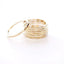 Bague Empilable Texturée en Or 14 Carats Rempli
