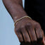 Bracelet de tennis en zircon plaqué or 18K
