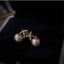 Boucles d'oreilles Élégance Perle Dorée 18K