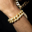 Pulsera Cubana de Oro de Lujo de 20 mm