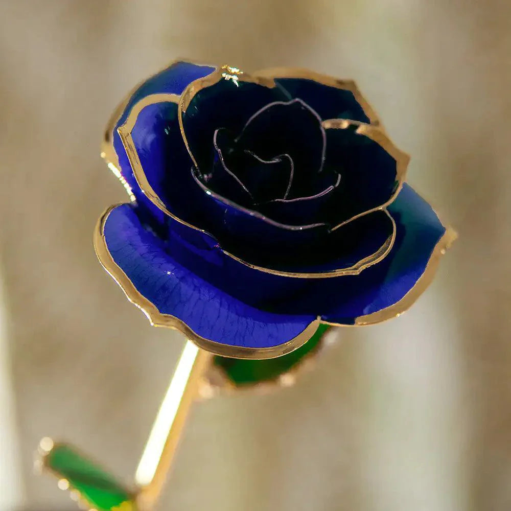 Rose Cadeau Exquise Plaquée Or 24K
