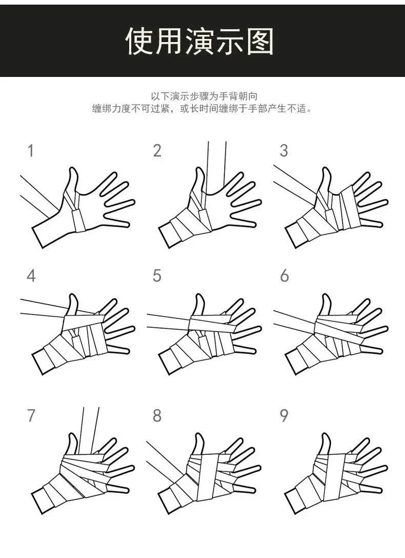 2PCS Cotton Boxing Training Bandages - Versatile Hand Wraps