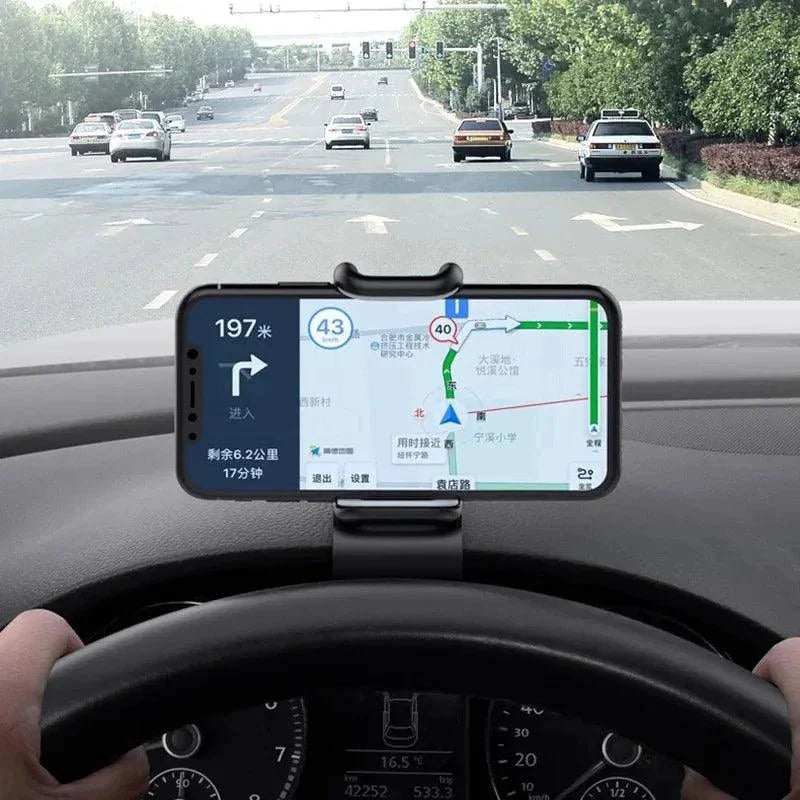Support de téléphone de voiture rotatif à 360° - Support de tableau de bord universel