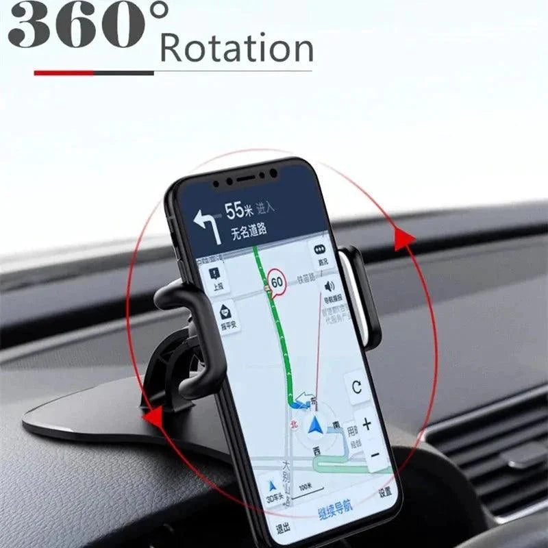 Support de téléphone de voiture rotatif à 360° - Support de tableau de bord universel