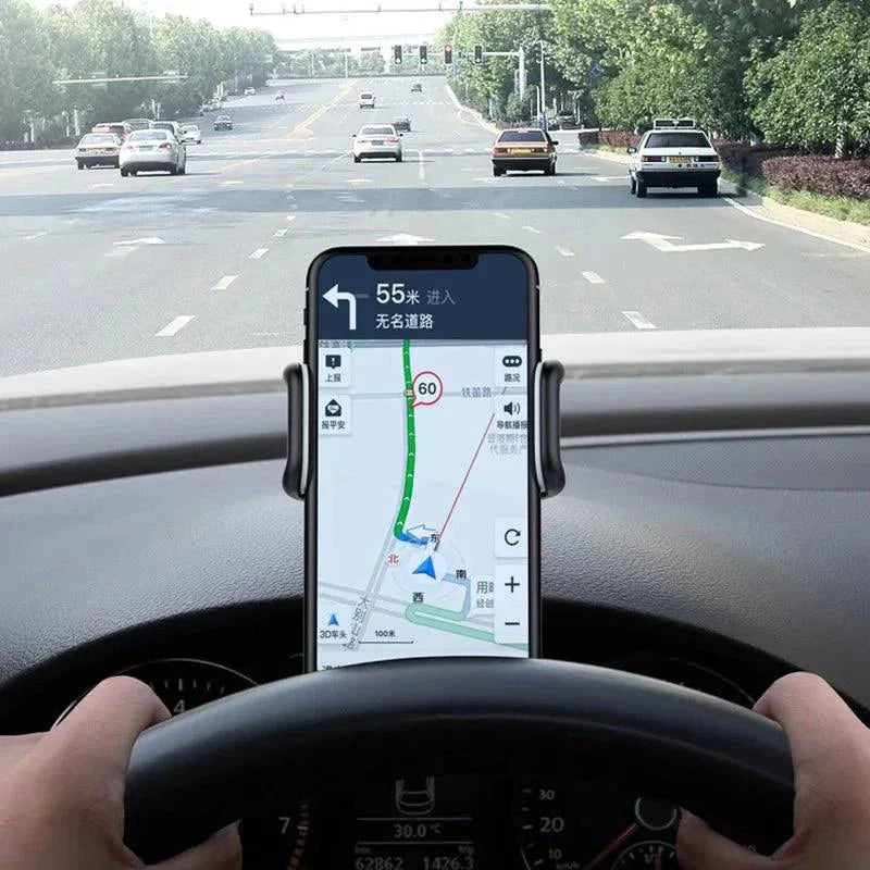 Support de téléphone de voiture rotatif à 360° - Support de tableau de bord universel