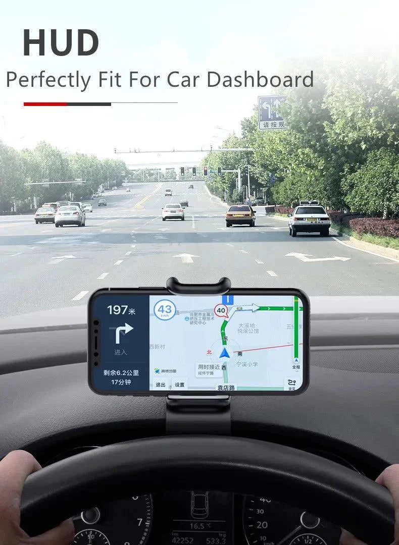 Support de téléphone de voiture rotatif à 360° - Support de tableau de bord universel