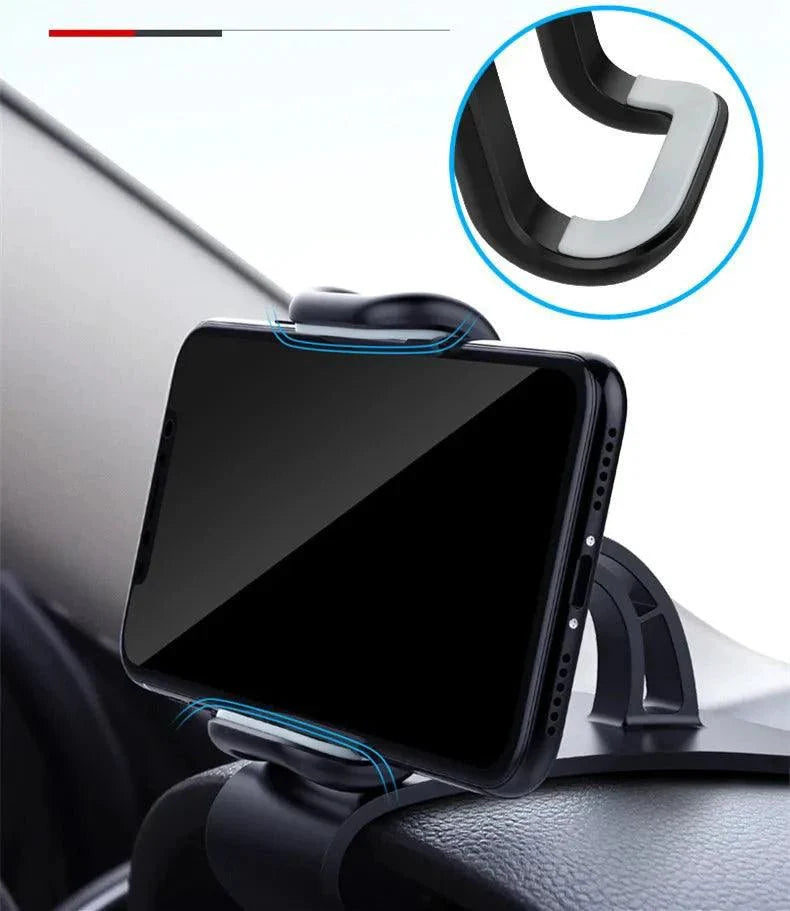 Support de téléphone de voiture rotatif à 360° - Support de tableau de bord universel