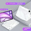 Funda transparente con teclado giratorio de 360° para iPad