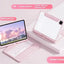 Funda transparente con teclado giratorio de 360° para iPad