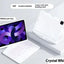 Funda transparente con teclado giratorio de 360° para iPad