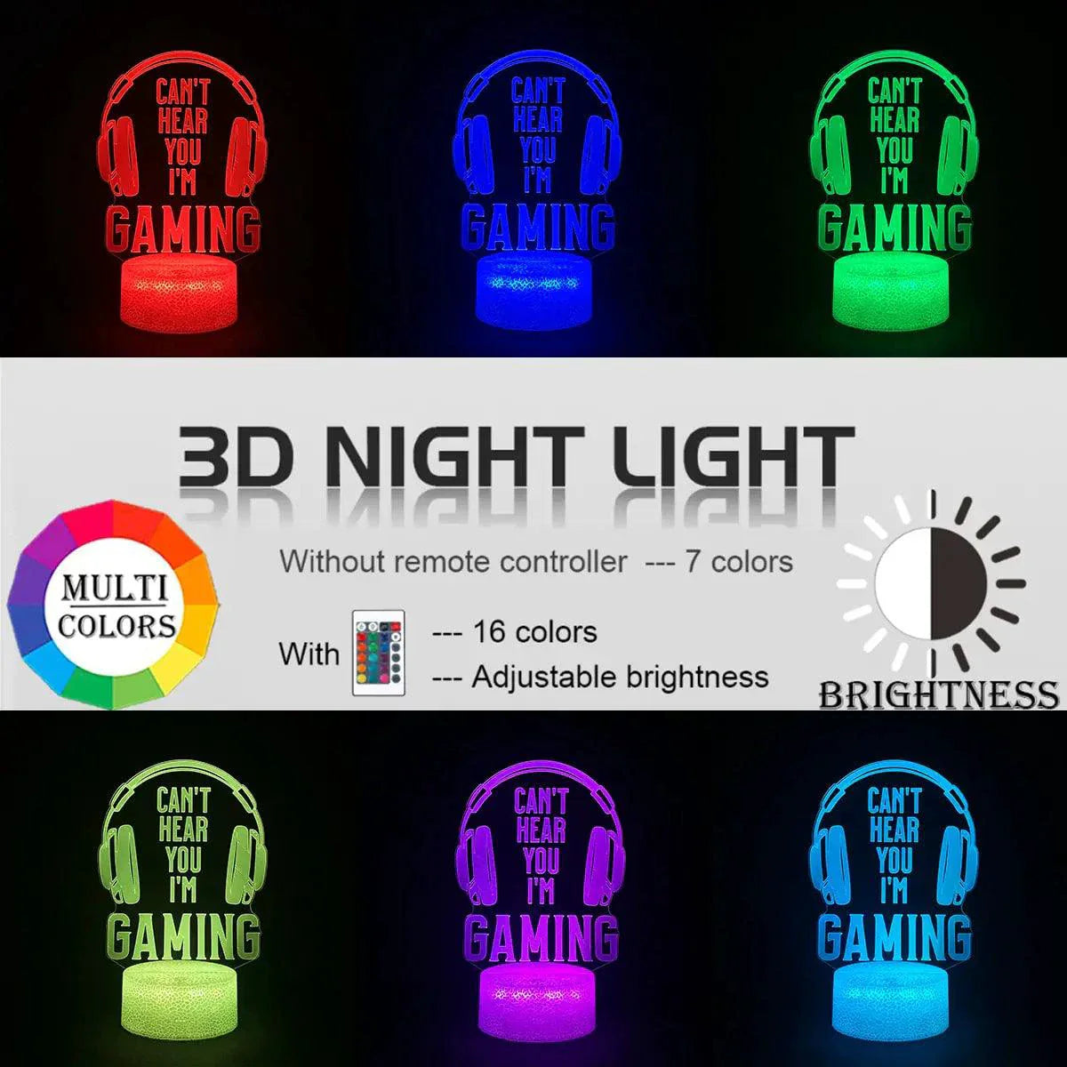 Luz Gamer 3D LED RGB - Mejora tu Configuración de Juego
