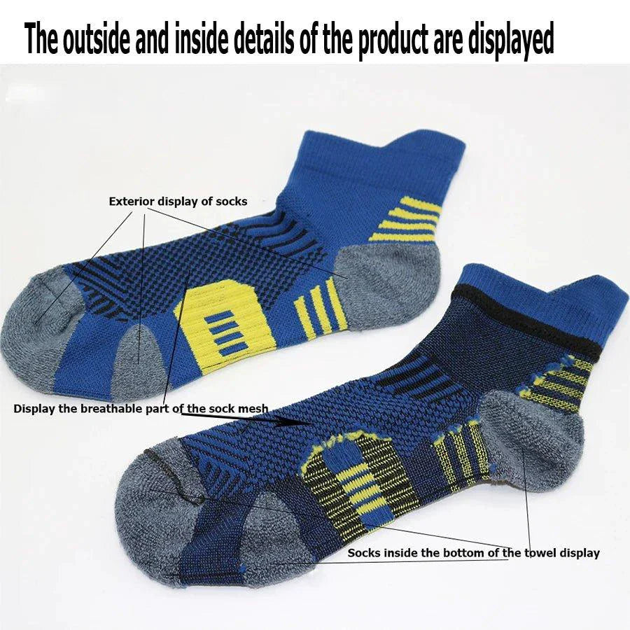 3 Pair Professional Fitness Sports Socks - Non-Slip & Quick-Drying