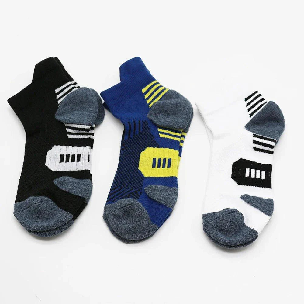3 Pair Professional Fitness Sports Socks - Non-Slip & Quick-Drying