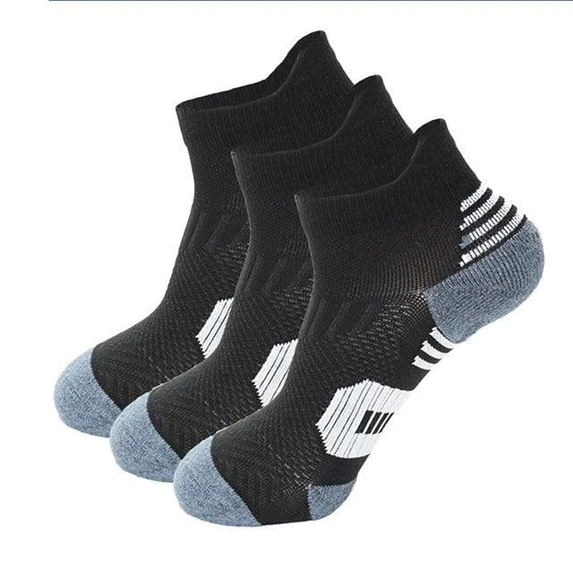 3 Pair Professional Fitness Sports Socks - Non-Slip & Quick-Drying